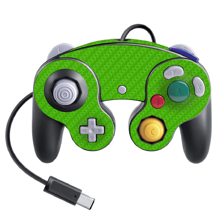 Nintendo Game Cube Controller Super Smash Bros Carbon Series Green Skin