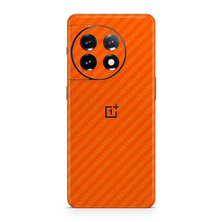 OnePlus 11 5G Carbon Series Orange Skin