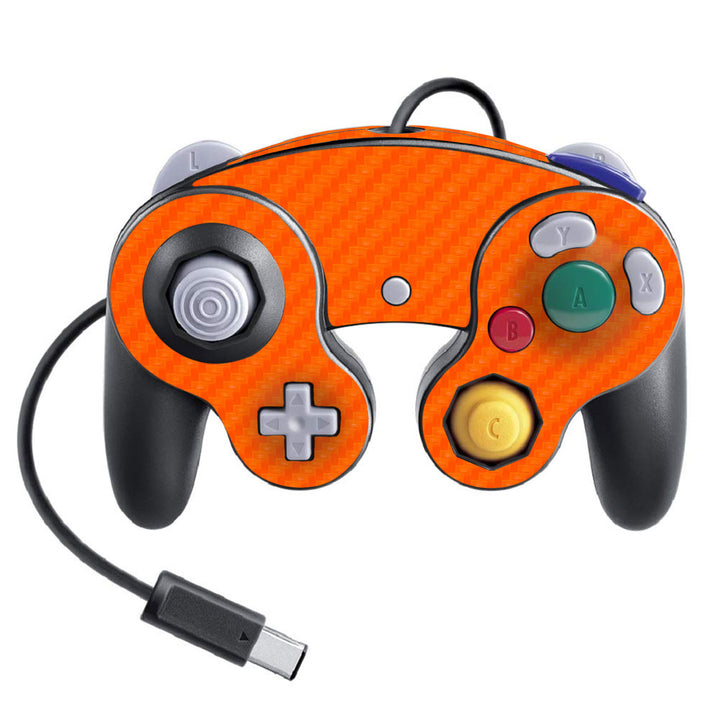 Nintendo Game Cube Controller Super Smash Bros Carbon Series Orange Skin