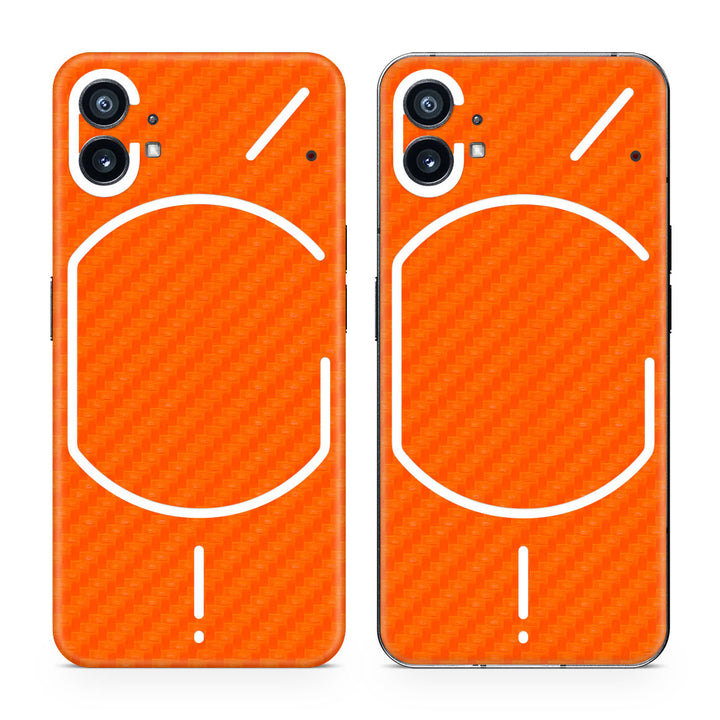Nothing Phone 1 Carbon Series Orange Skin