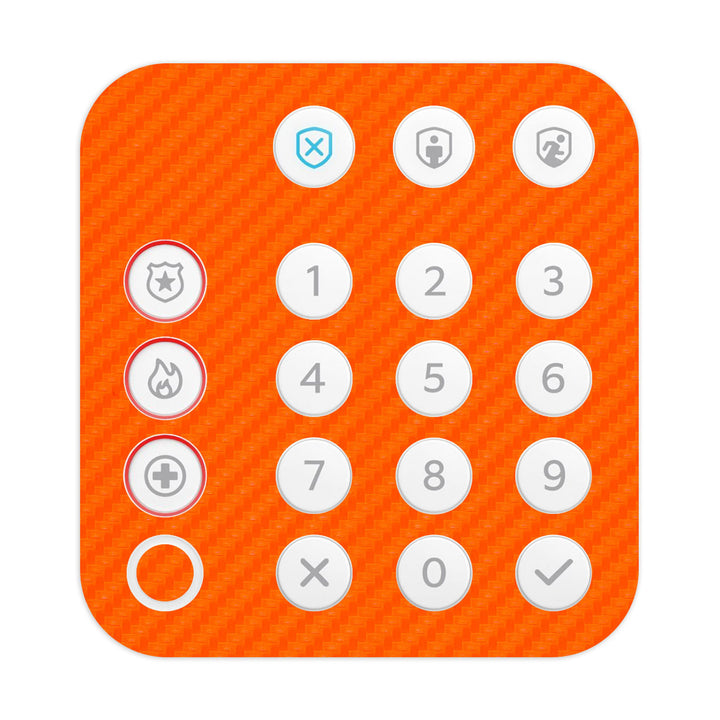 Ring Alarm Keypad (2nd Gen) Carbon Series Orange Skin