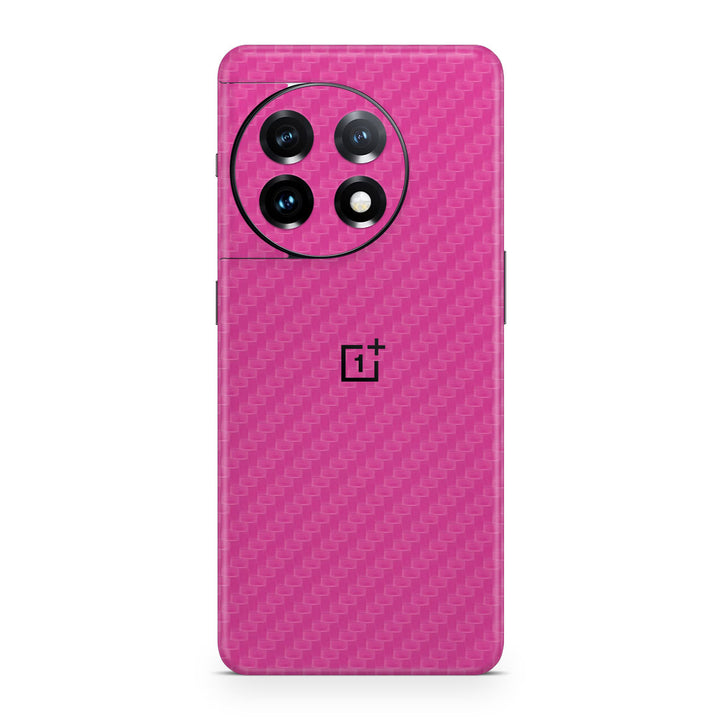 OnePlus 11 5G Carbon Series Pink Skin