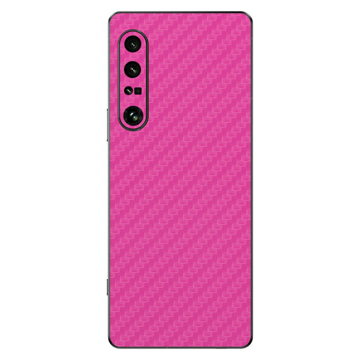 Sony Xperia 1 IV Carbon Series Pink Skin
