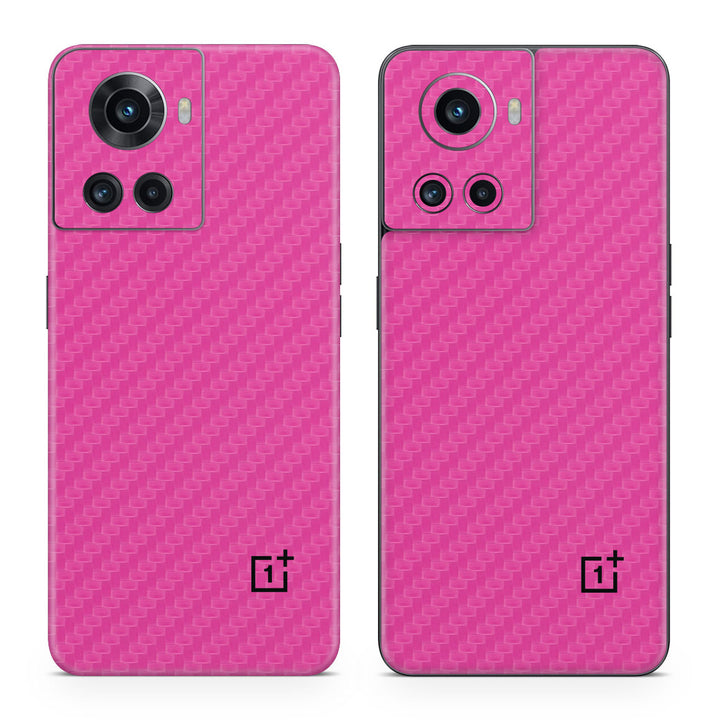 OnePlus 10R Carbon Series Pink Skin