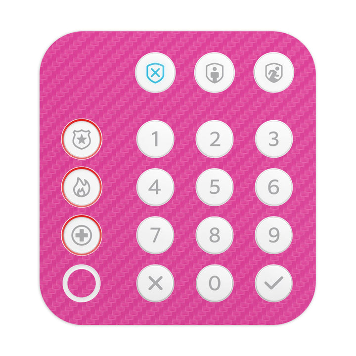 Ring Alarm Keypad (2nd Gen) Carbon Series Pink Skin