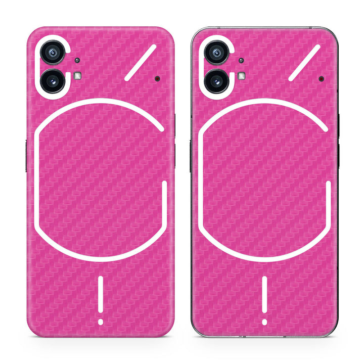 Nothing Phone 1 Carbon Series Pink Skin