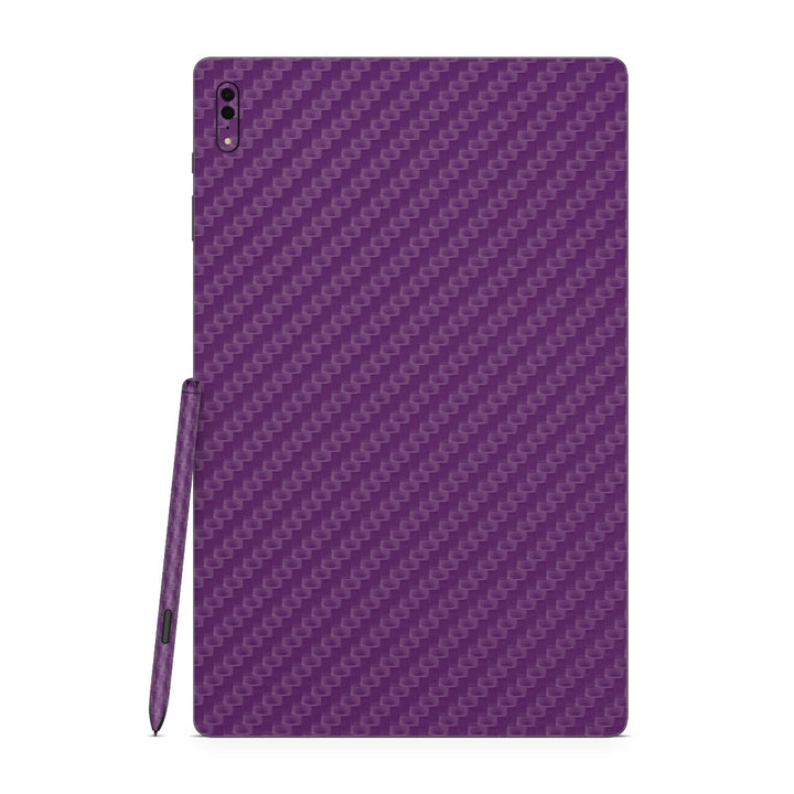 Galaxy Tab S8 Ultra Carbon Series Purple Skin