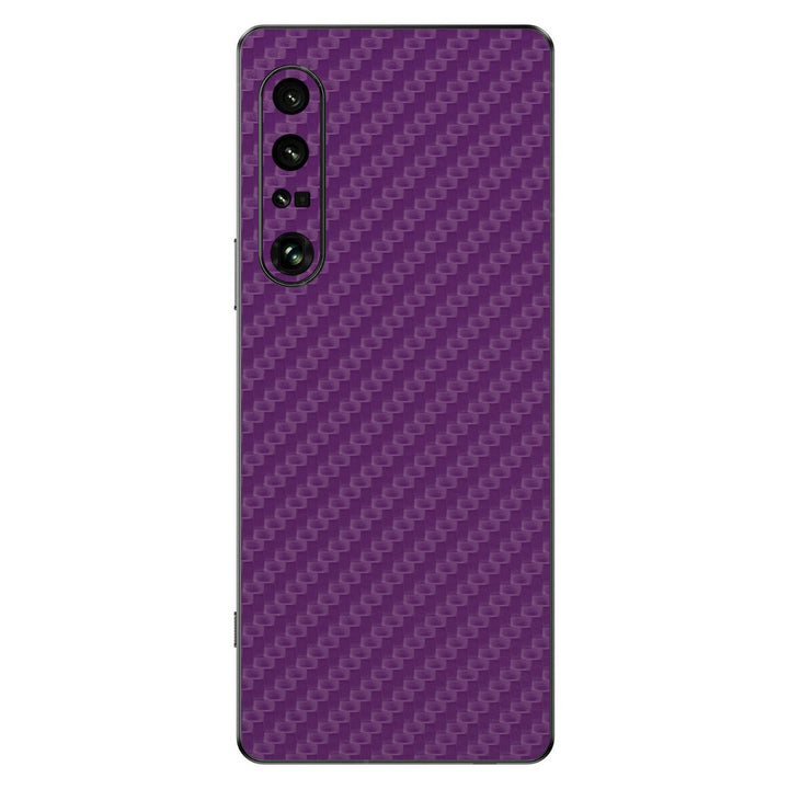 Sony Xperia 1 IV Carbon Series Purple Skin
