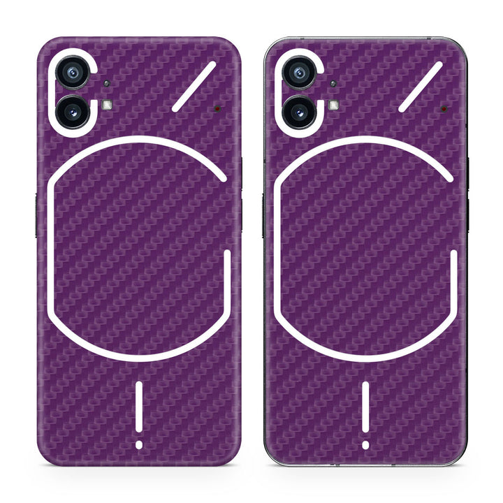Nothing Phone 1 Carbon Series Purple Skin