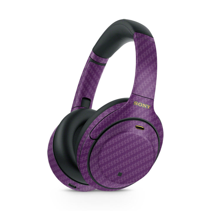 Sony WH-1000XM4 Carbon Series Purple Skin