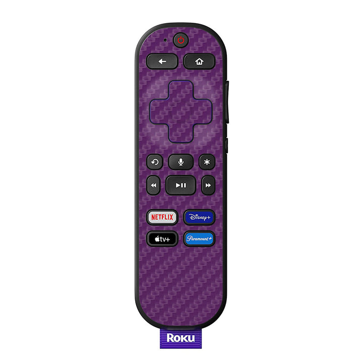 Roku Voice Remote Carbon Series Purple Skin
