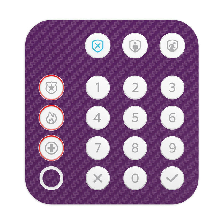 Ring Alarm Keypad (2nd Gen) Carbon Series Purple Skin