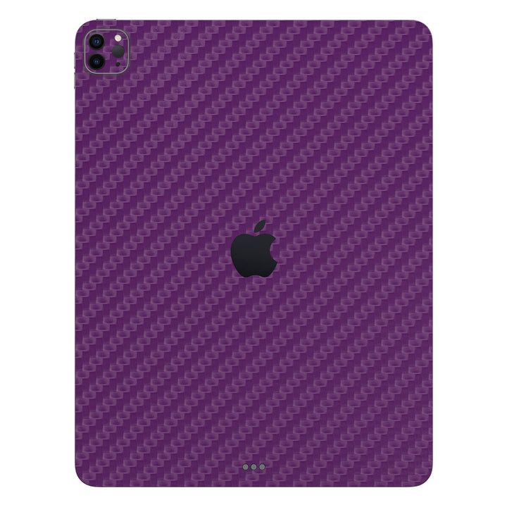iPad Pro 12.9 Gen 6 Carbon Series Purple Skin