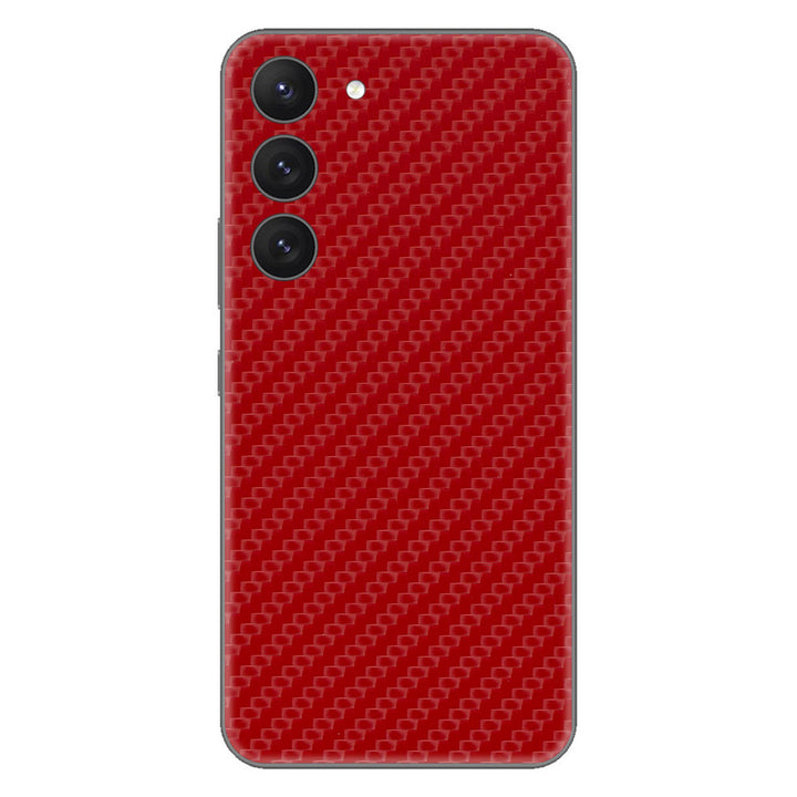 Galaxy S23 Carbon Series Red Skin