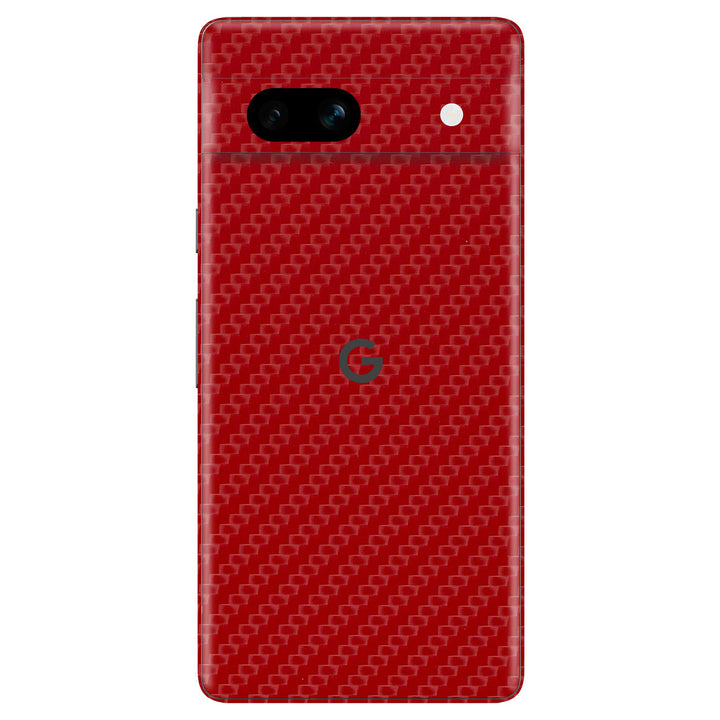Google Pixel 7a Carbon Series Red Skin