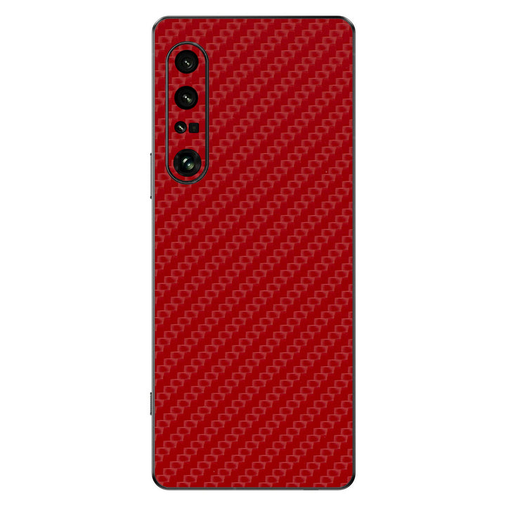 Sony Xperia 1 IV Carbon Series Red Skin