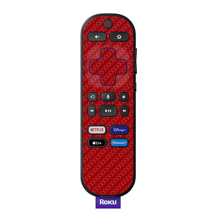 Roku Voice Remote Carbon Series Red Skin