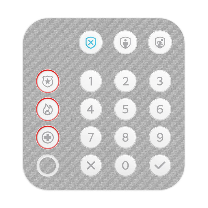 Ring Alarm Keypad (2nd Gen) Carbon Series Silver Skin