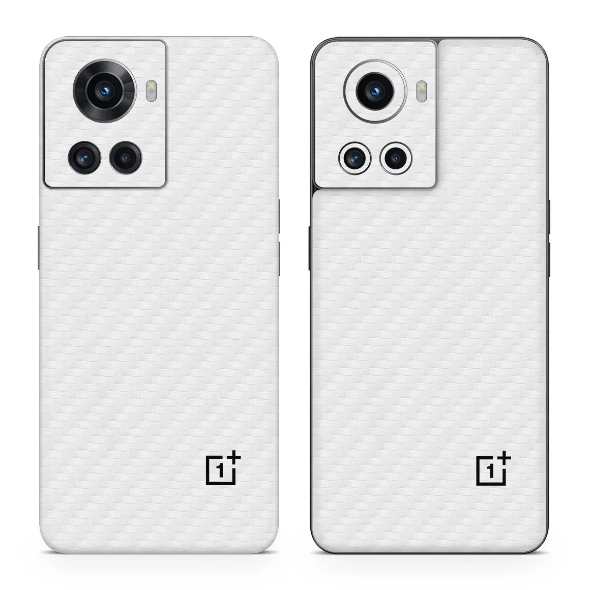 OnePlus 10R Carbon Series White Skin
