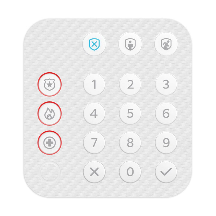 Ring Alarm Keypad (2nd Gen) Carbon Series White Skin