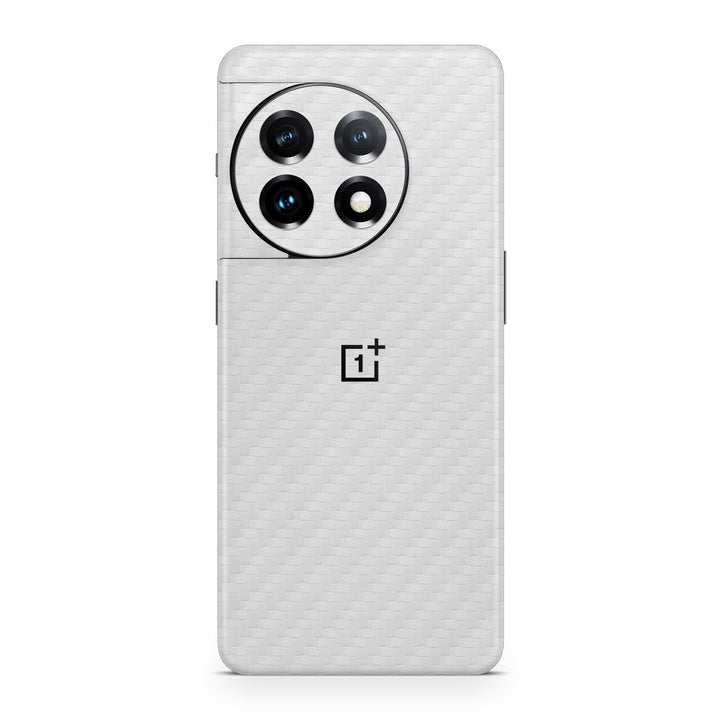 OnePlus 11 5G Carbon Series White Skin