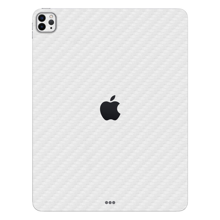 iPad Pro 12.9 Gen 6 Carbon Series White Skin