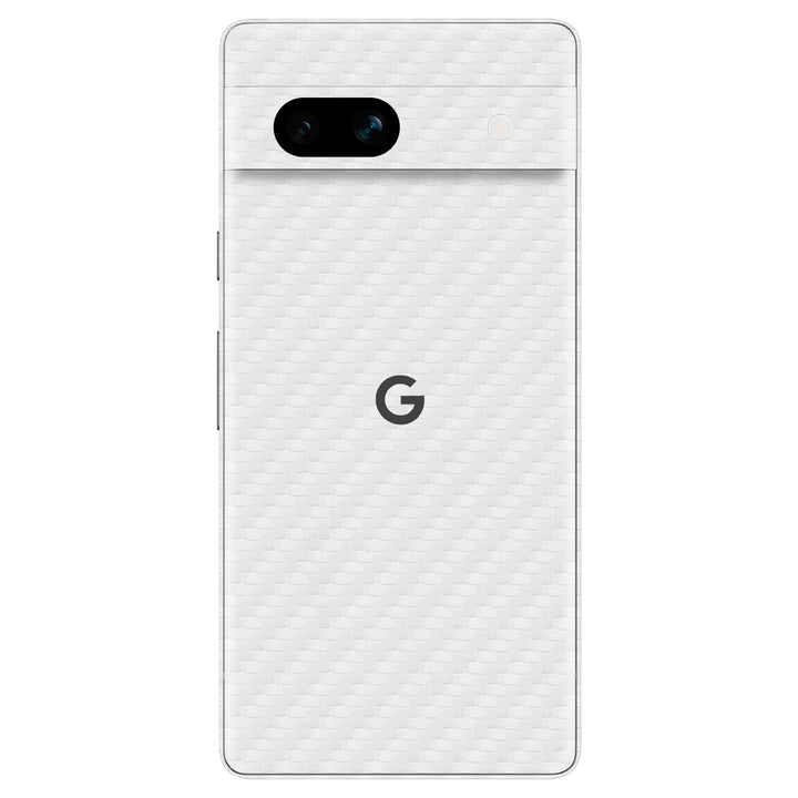 Google Pixel 7a Carbon Series White Skin