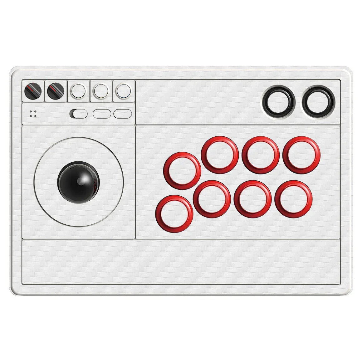 8Bitdo Arcade Stick Carbon Series White Skin
