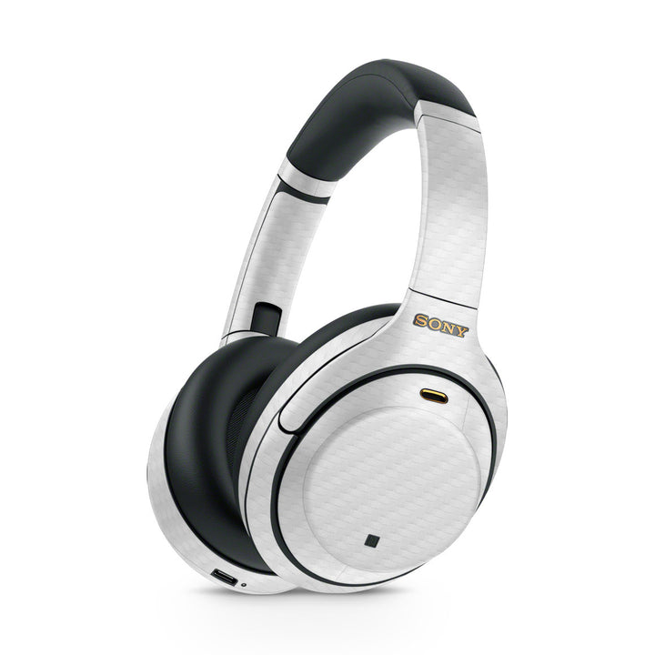 Sony WH-1000XM4 Carbon Series White Skin