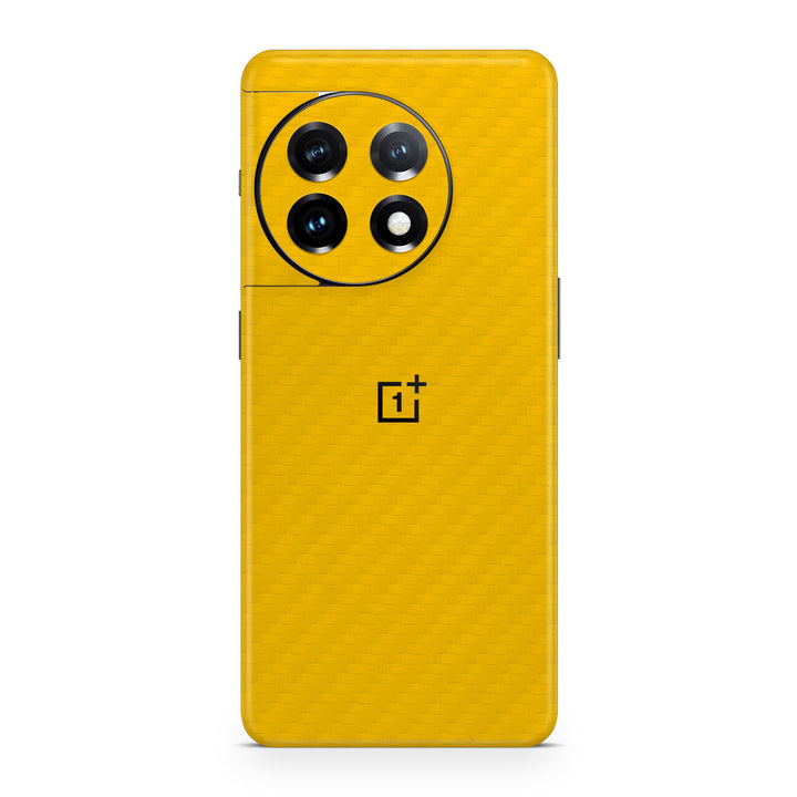 OnePlus 11 5G Carbon Series Yellow Skin