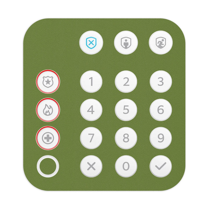 Ring Alarm Keypad (2nd Gen) Color Series Green Skin