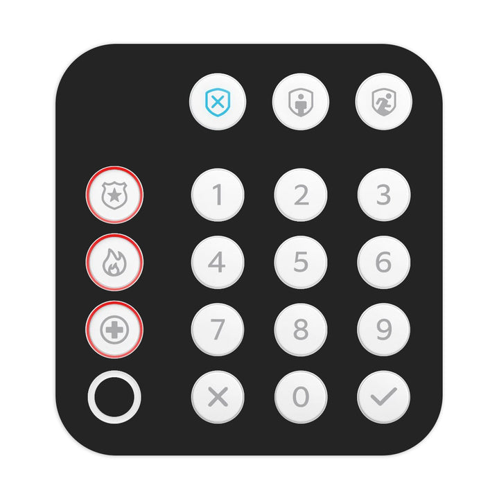 Ring Alarm Keypad (2nd Gen) Color Series MatteBlack Skin