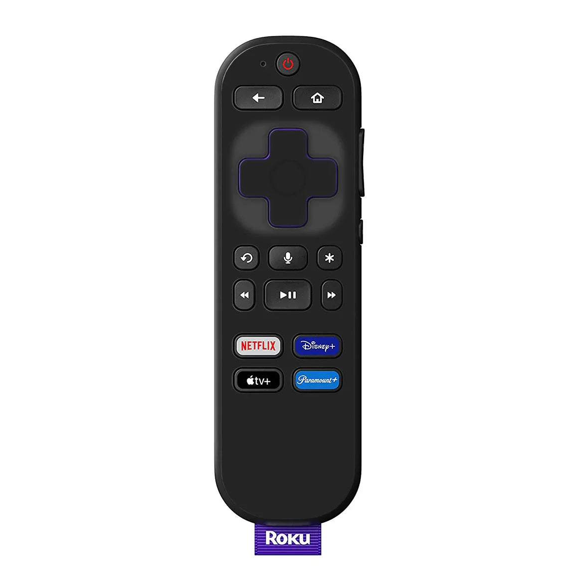 Roku Voice Remote Color Series MatteBlack Skin