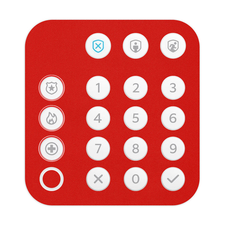 Ring Alarm Keypad (2nd Gen) Color Series Red Skin