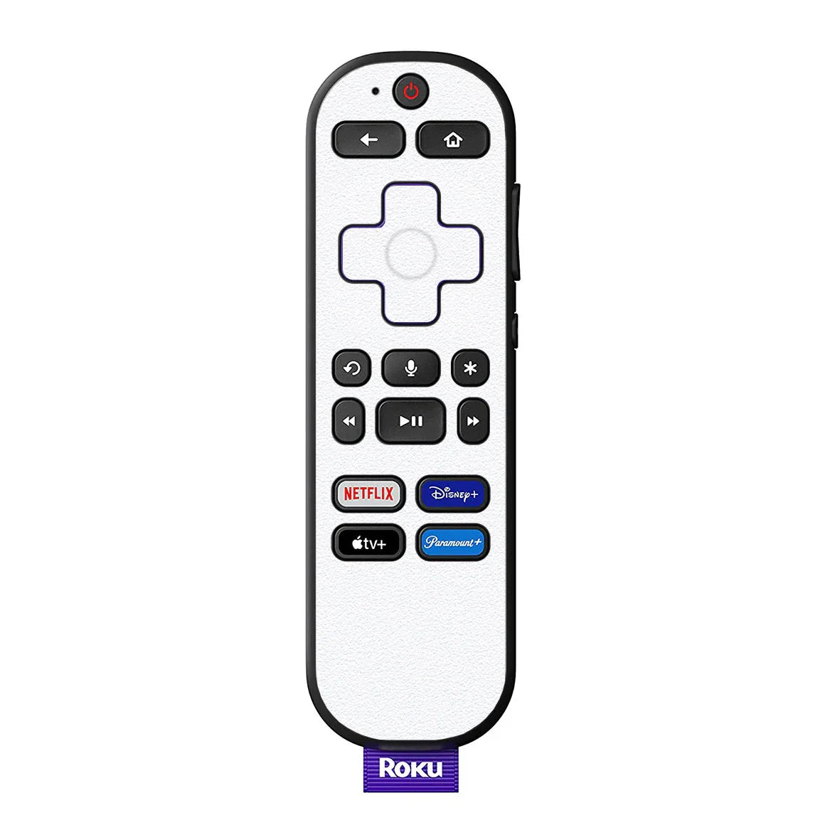 Roku Voice Remote Color Series White Skin