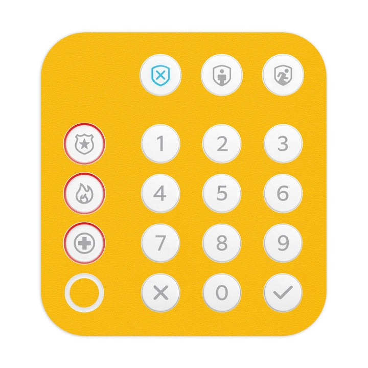 Ring Alarm Keypad (2nd Gen) Color Series Yellow Skin