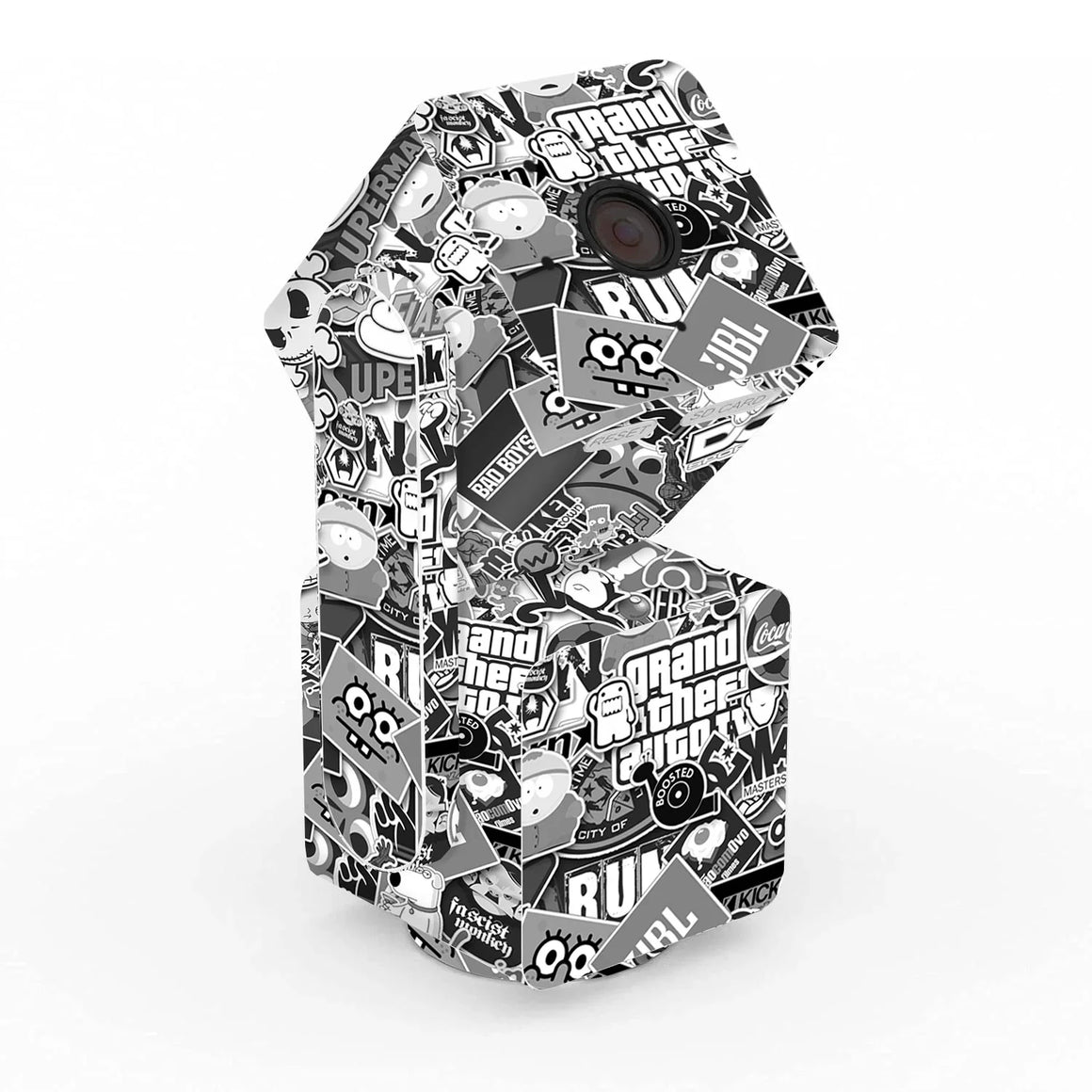 Wyze Cam Pan v3 Designer Series Monochrome StickerBomb Skin