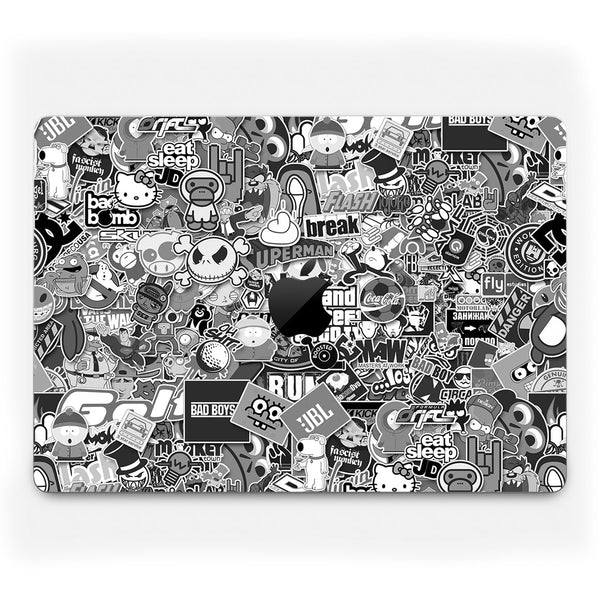 MacBook Pro 14" (2023, M2) Designer Series Monochrome StickerBomb Skin