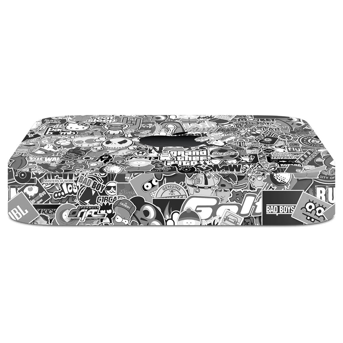Mac Mini M2 (2023) Designer Series Monochrome StickerBomb Skin