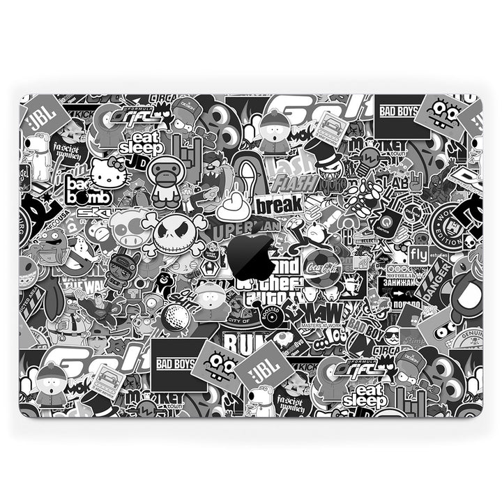 MacBook Pro 16" (2023, M2) Designer Series Monochrome StickerBomb Skin