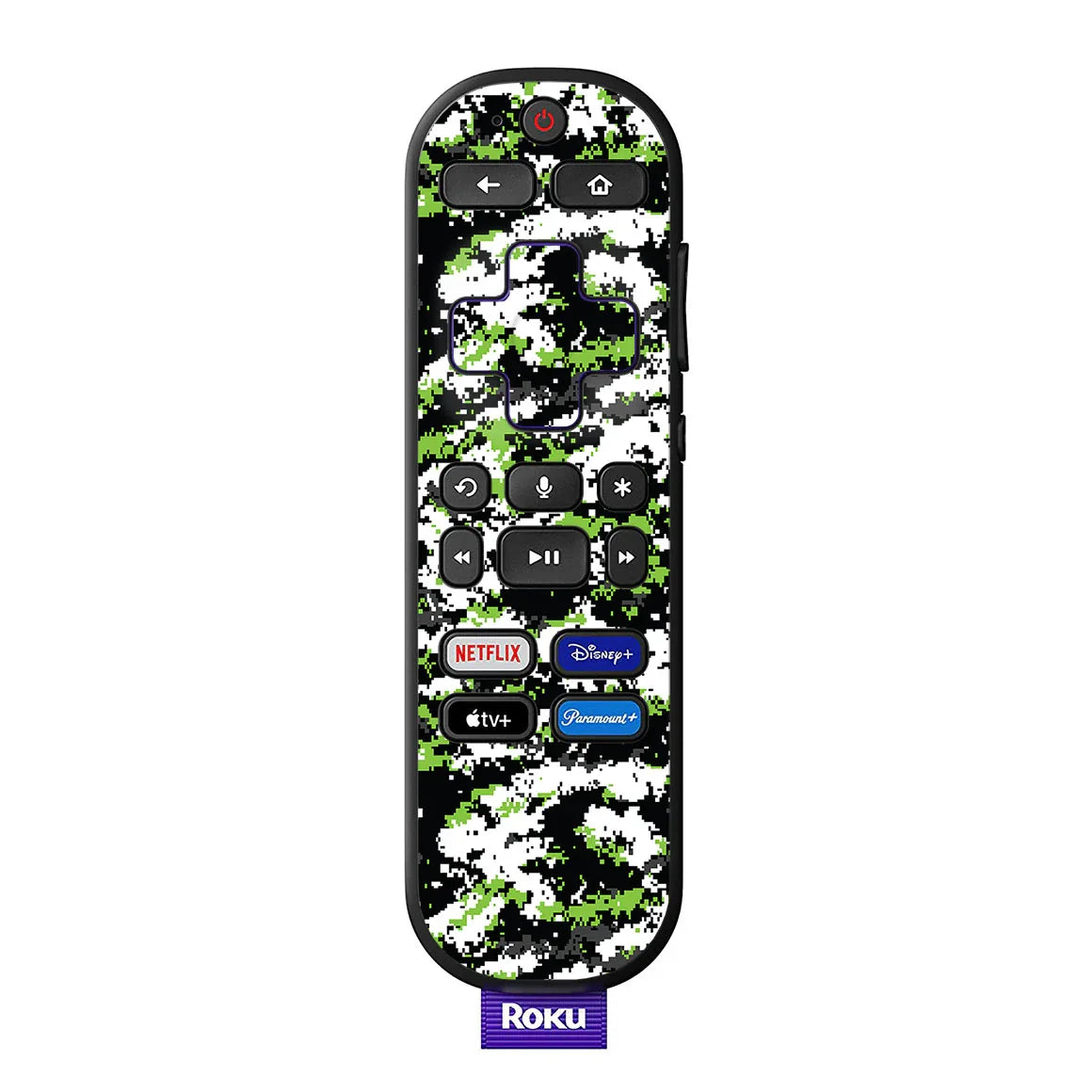 Roku Voice Remote Designer Series Snow Digi Camo Skin