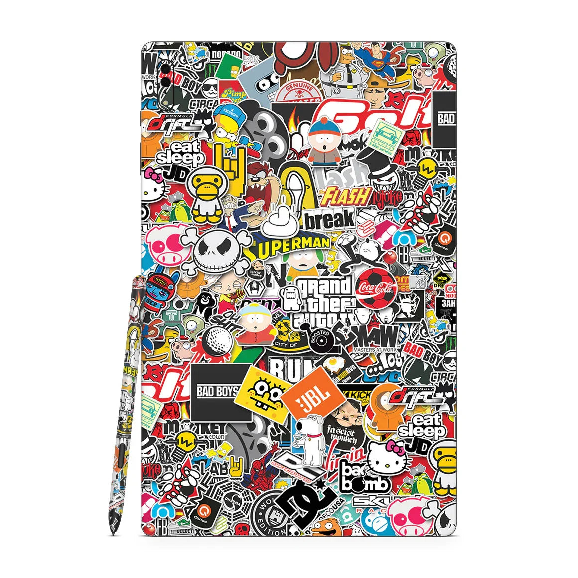 Galaxy Tab S8 Ultra Designer Series StickerBomb Skin
