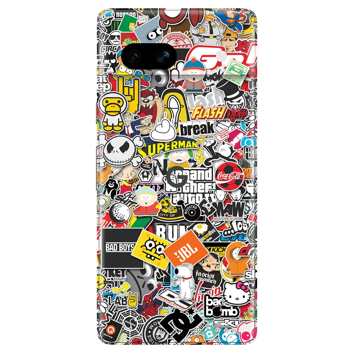 Google Pixel 7a Designer Series StickerBomb Skin