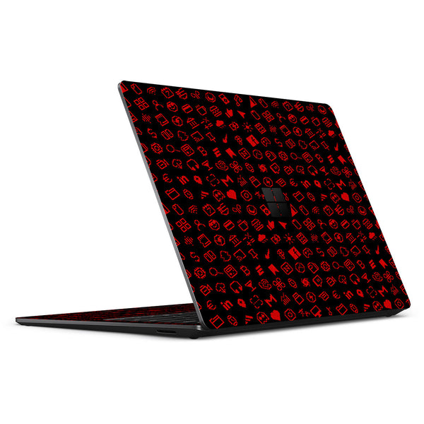 Surface Laptop 5 15" Everything Series Black Red Skin