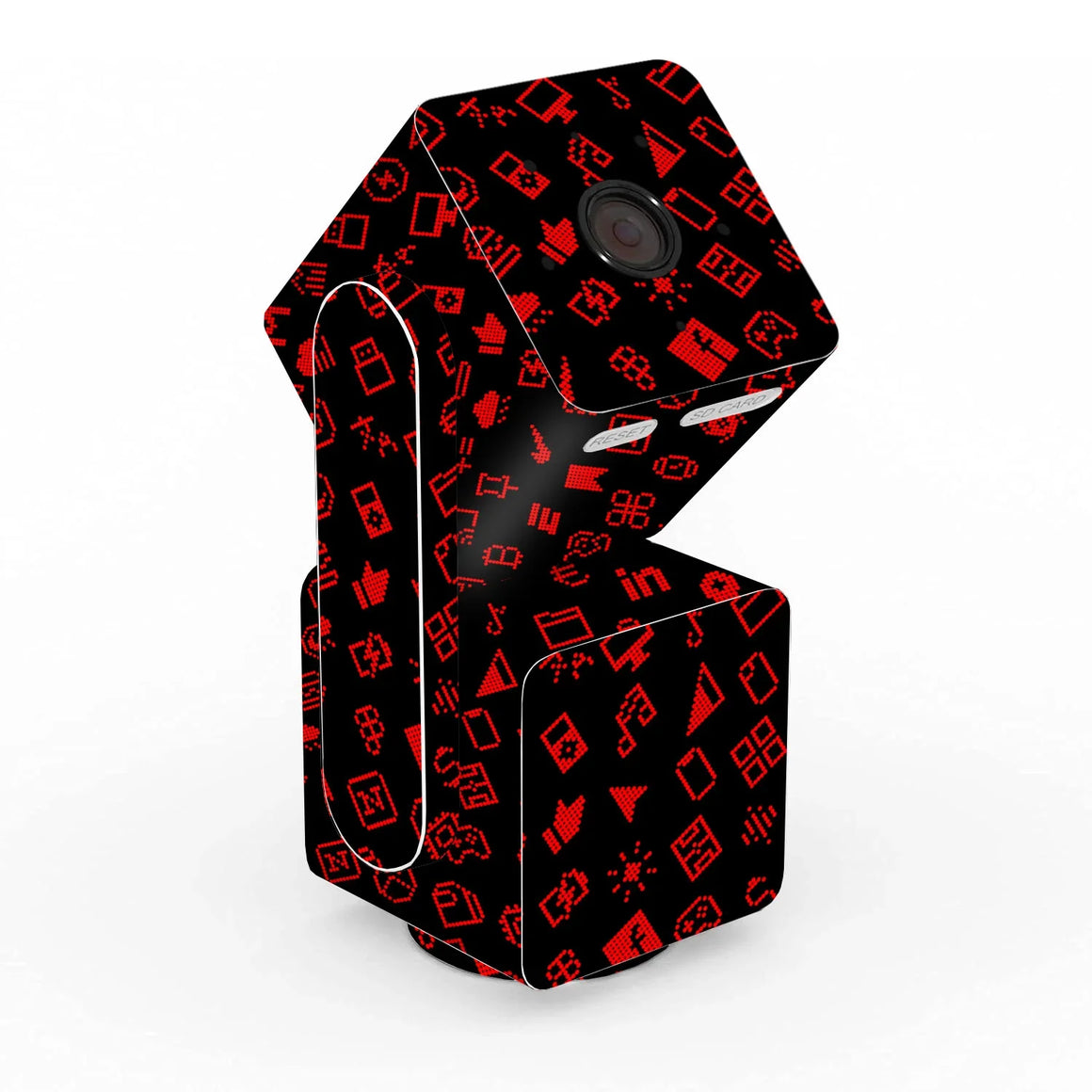 Wyze Cam Pan v3 Everything Series Black Red Skin