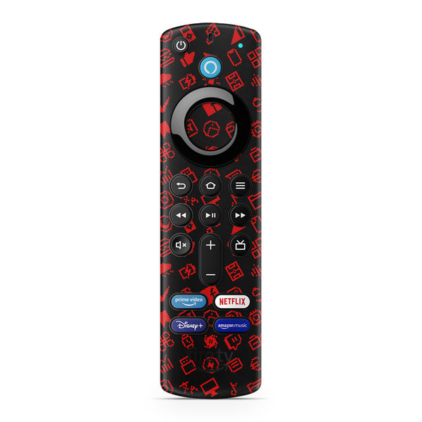 Amazon Fire TV Stick 4K Max Everything Series Black Red Skin