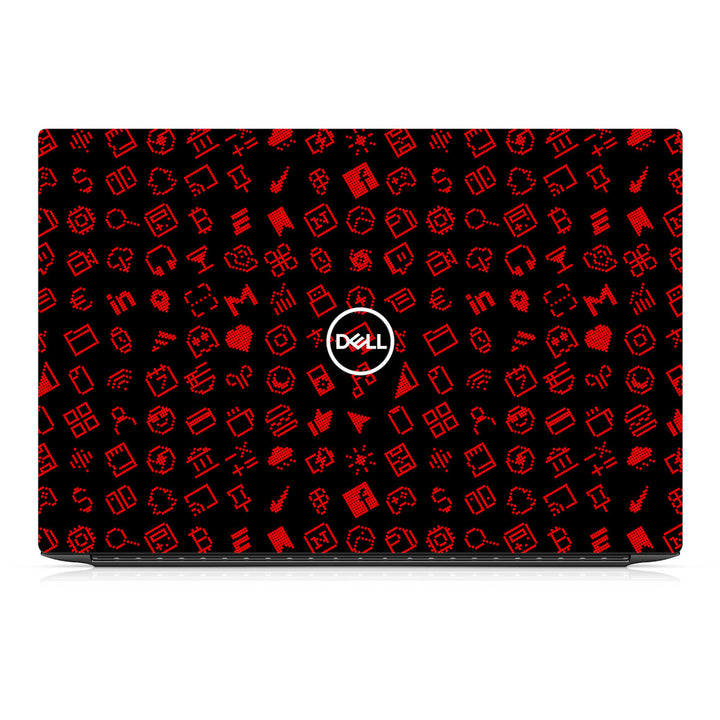Dell XPS 15 9520 Everything Series Black Red Skin