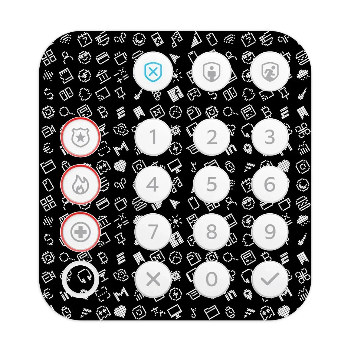 Ring Alarm Keypad (2nd Gen) Everything Series Black Skin