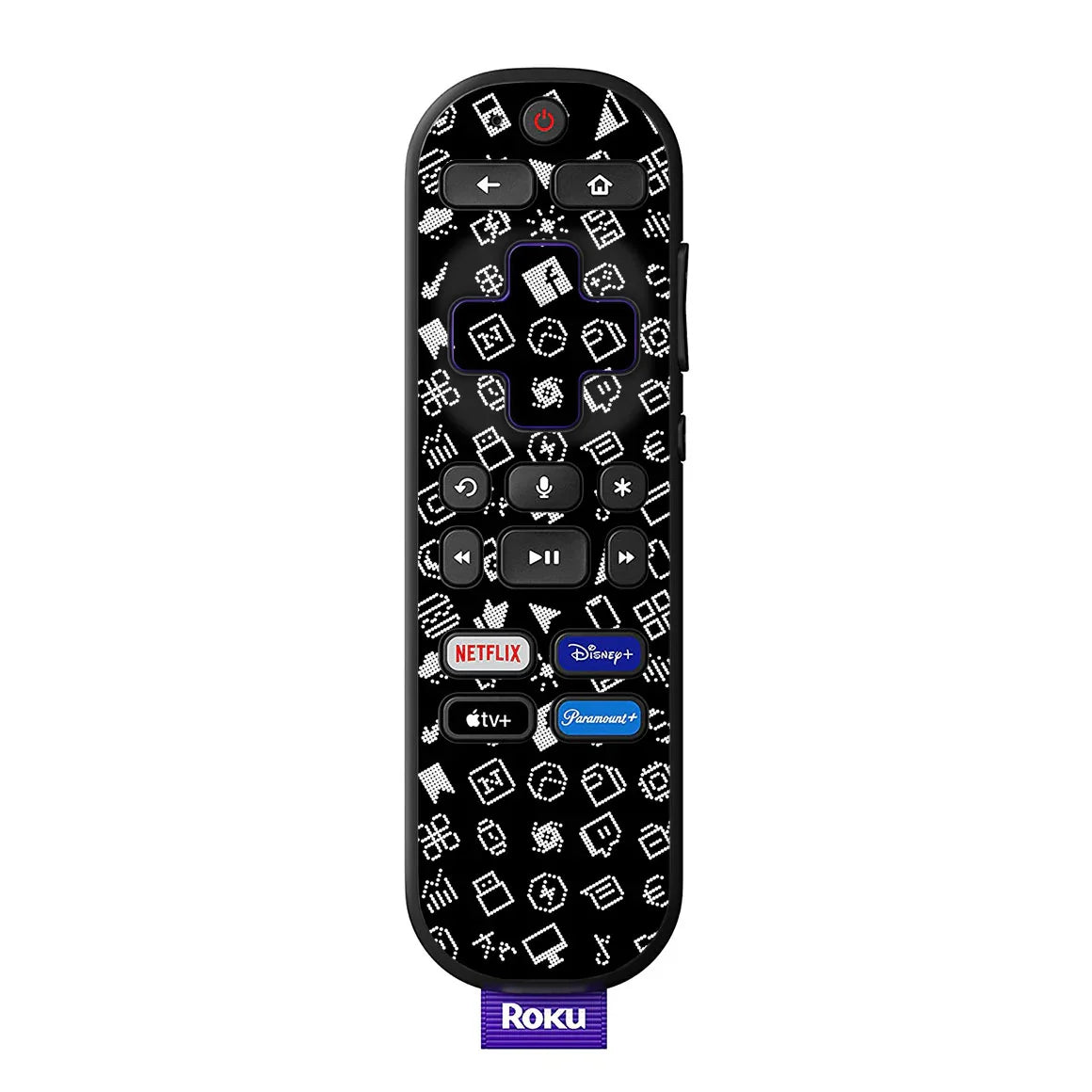 Roku Voice Remote Everything Series Black Skin