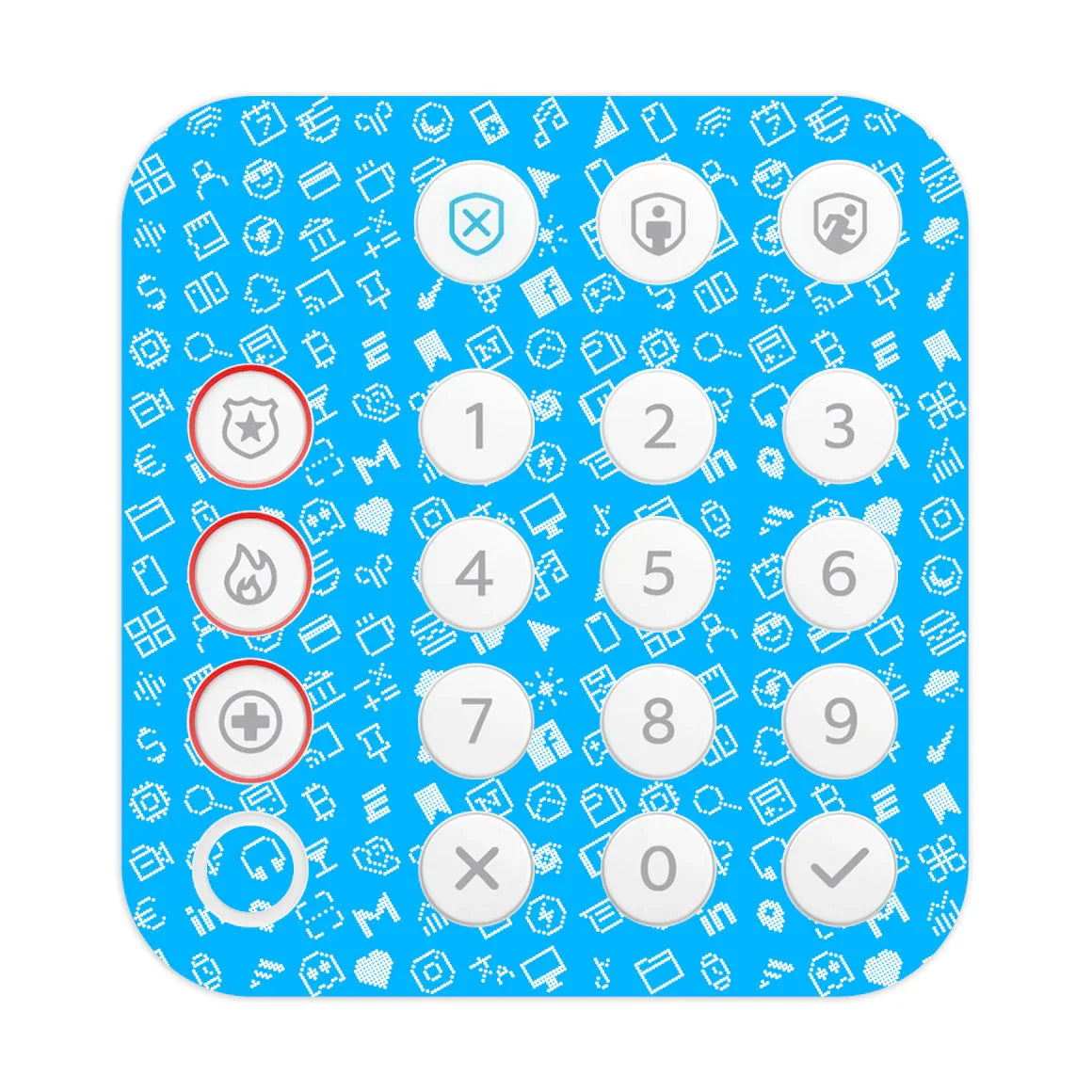 Ring Alarm Keypad (2nd Gen) Everything Series Blue Skin